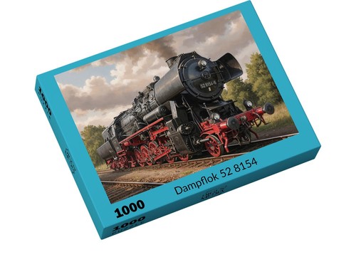 Eisenbahn puzzle dampflok 52 - eisenbahn, -dampflok