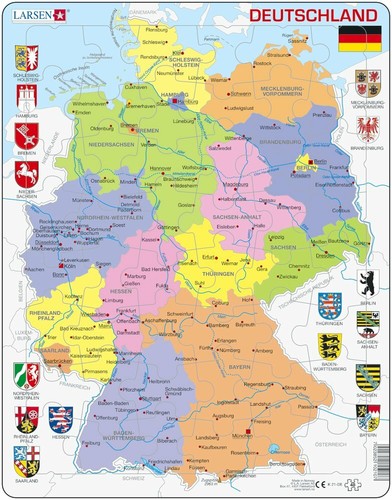 Larsen puzzle deutschlandkarte - larsen,