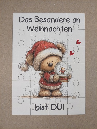 Puzzle karte das besondere - das, an